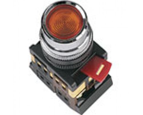 Кнопка ABLFP-22 красный d22мм неон/230В 1з+1р TDM, Кнопка ABLFP-22 красный d22мм неон/230В 1з+1р TDM Кнопки, лампы,, SQ0704-0005