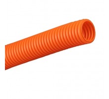 Труба гофрированная ПНД легкая с протяжкой D=32mm (упак=50м) оранжевая 71932