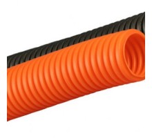 Труба гофрированная ПНД легкая с протяжкой D=40mm (упак=50м) оранжевая 71940