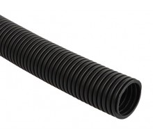 Труба гофрированная ПНД легкая с протяжкой D=25mm (упак=50м) черн.