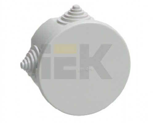 Коробка КМ41237 распаячная для о/п d75х40мм IP44 (RAL7035, 4 гермоввода), Коробка КМ41237 распаячная для о/п d75х40мм IP44 (RAL7035, 4 гер, UKO11-075-040-000-K41-44