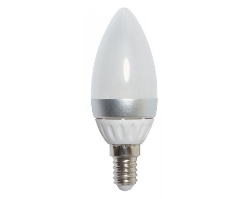 Лампа LED светодиодная Е14 5 Вт 6000К свеча, -01, Е1456000К