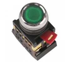 Кнопка ABLFS-22 прозрачный d22мм неон/240В 1з+1р ИЭК