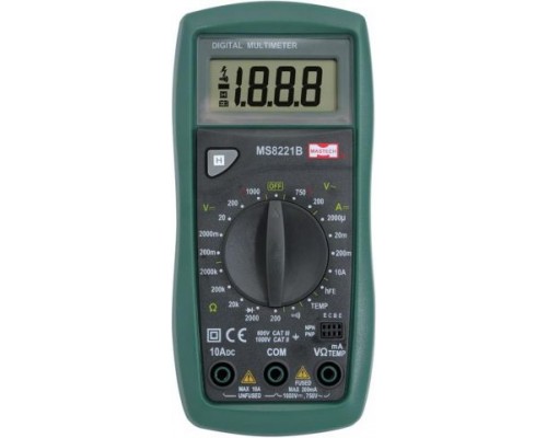 AX-MS8221B, Digital Multimeter, LCD 3.5 digits (1999) 15mm, 2.5x/s, 2.8V