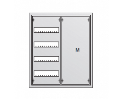 ABB Шкаф распределительный навесной (стальная дверь) 48 мод.+монт. плата 674х574х140 IP43 (AT42M), ABB Шкаф распределительный навесной (стальная дверь) 48 мод.+мон, AT42M