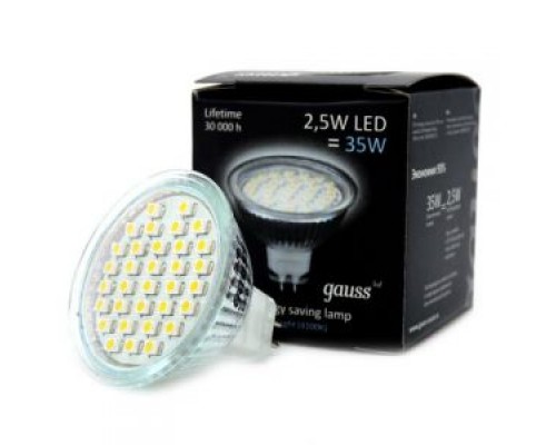 Лампа LED MR16 5W 24SMD GU5,3 6000K 220v  Eleganz, -01, 4W24SMDGU536000K