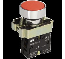 ИЭК Кнопка управления LAY5-BA41 без подсветки красная 1з (BBT60-BA-K04)